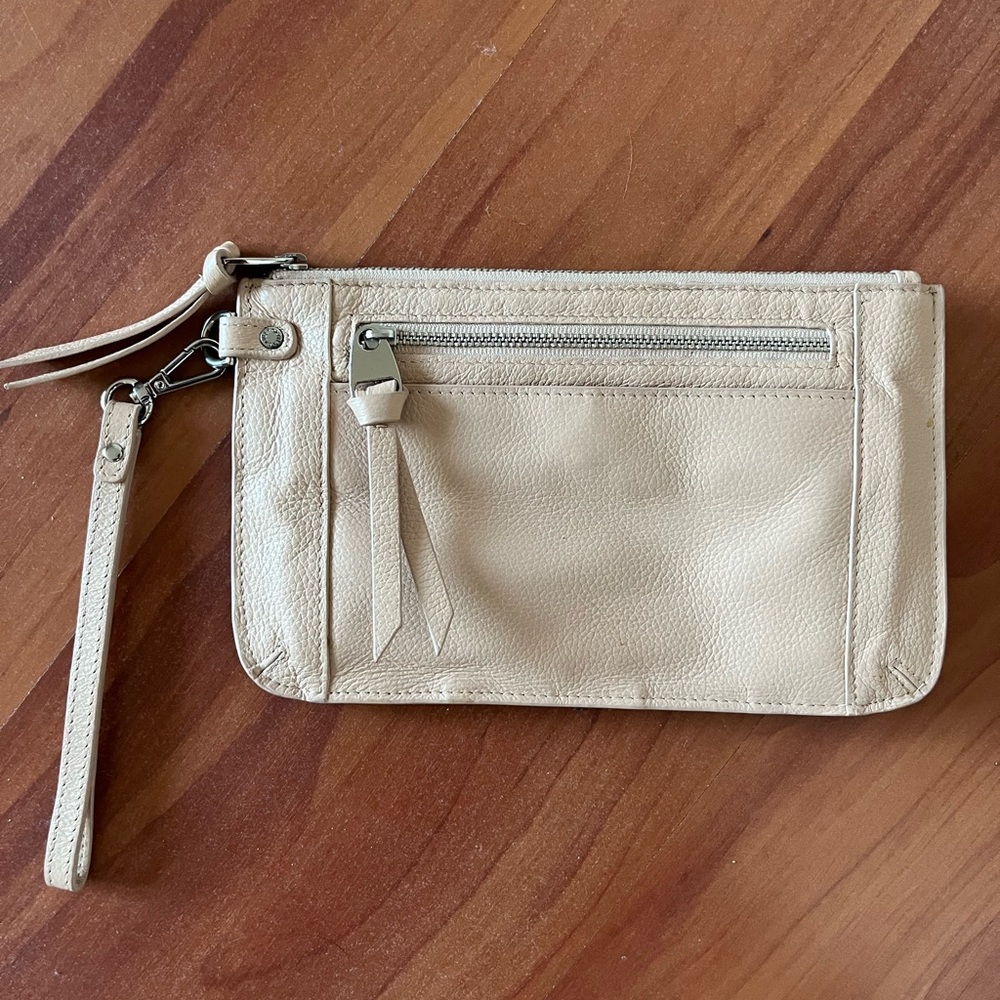 DANIER Genuine Leather Nude Wristlet